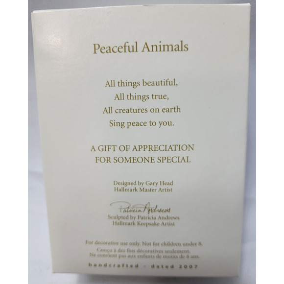 Hallmark Keepsake Peaceful Animals Deer Christmas Ornament Exclusive 2007 - Picture 4 of 4